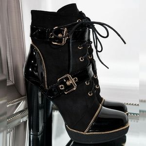 Suede Platform Boots